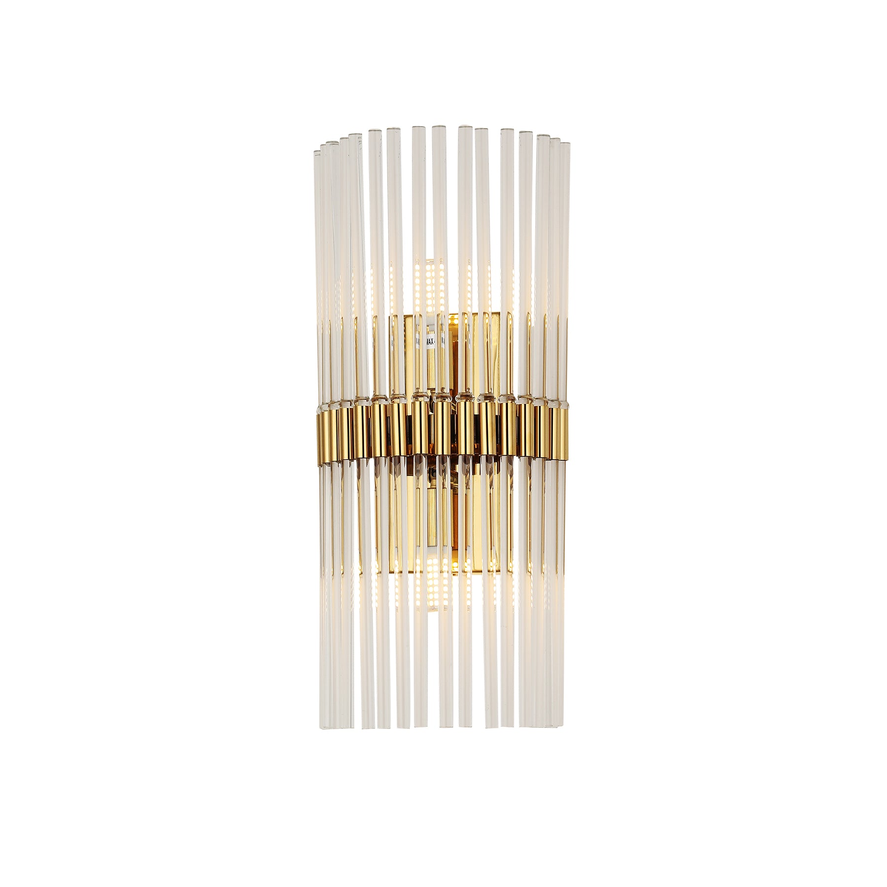 Mouriz Gold and Clear Modern Crystal Wall Light