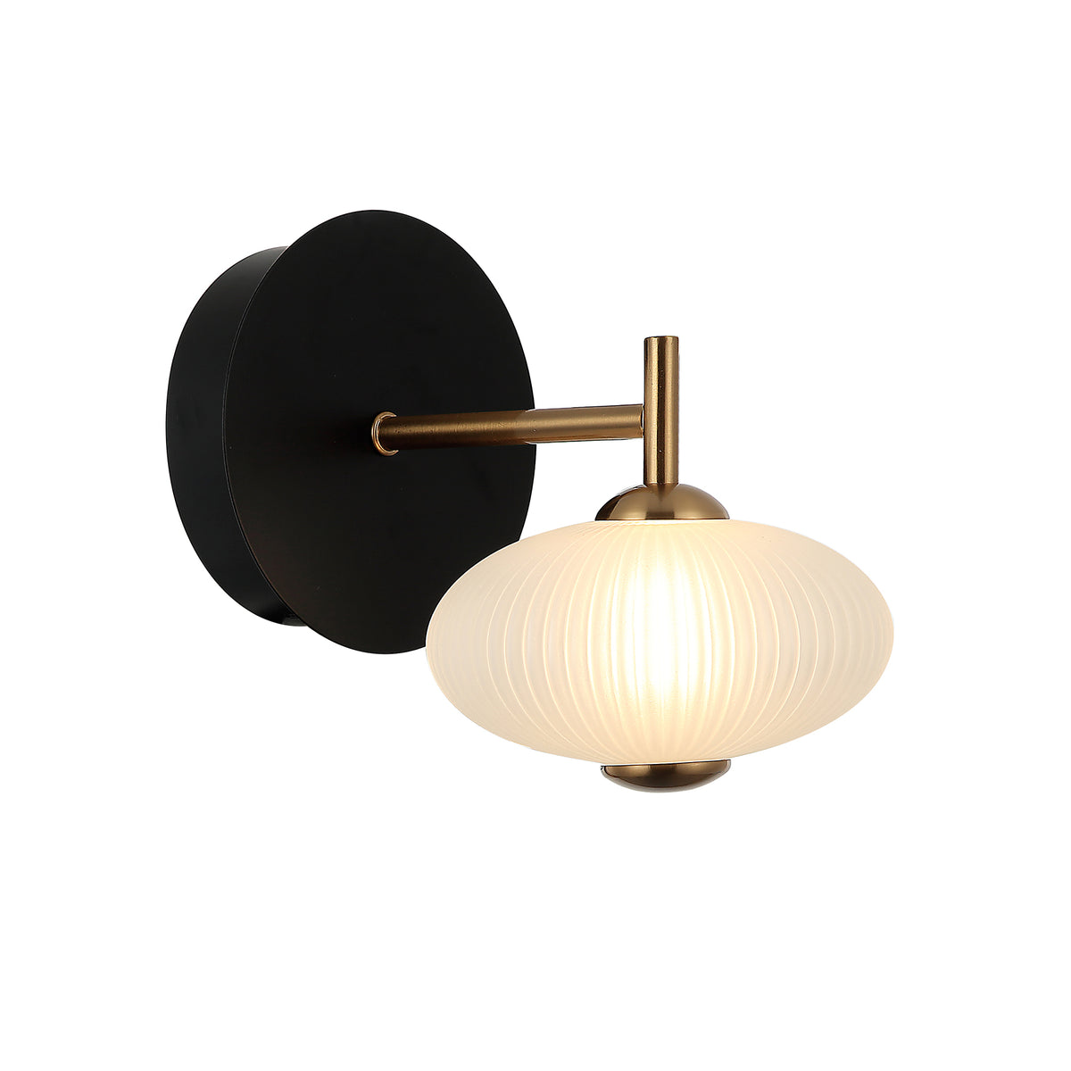 Ondara 1 Light Black, Bronze and White LED Tri-Colour Modern Wall Light