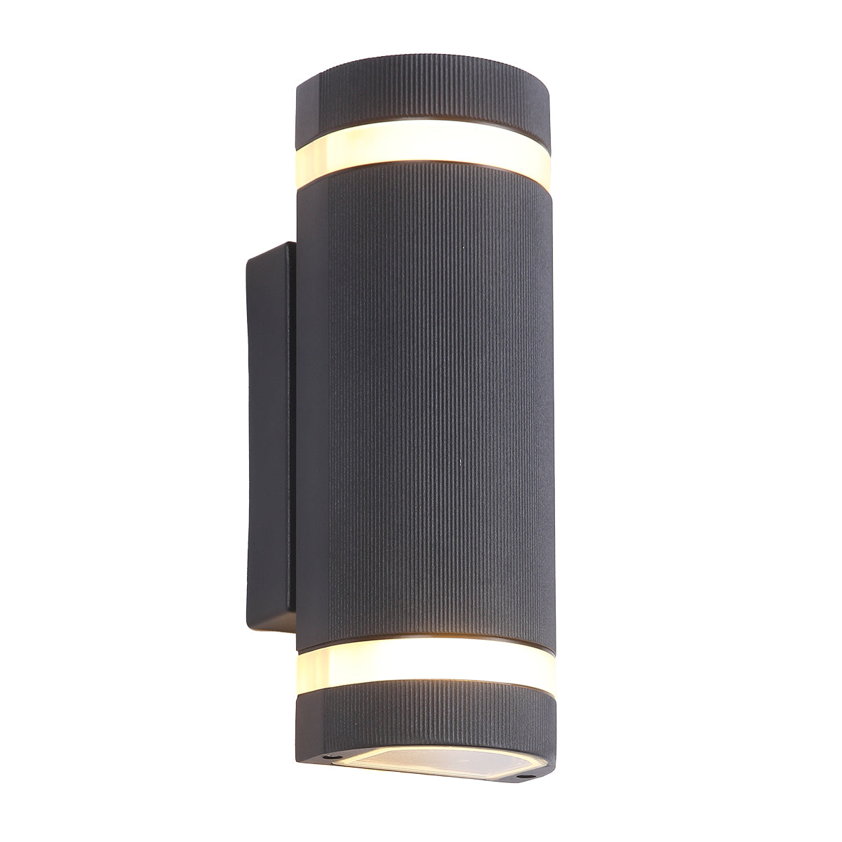 Tamar Black Up and Down Modern Exterior Wall Light