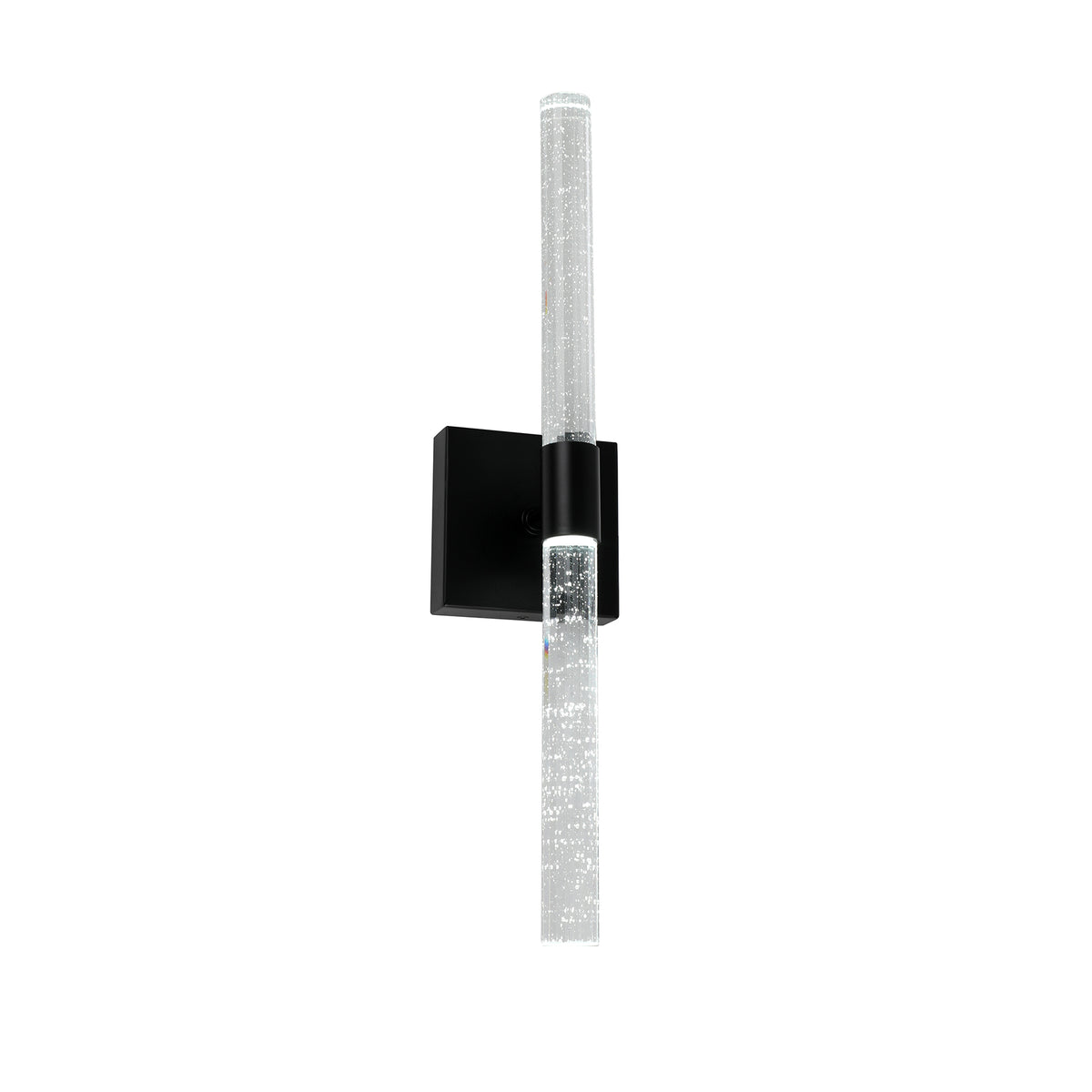 Tasha Black and Bubble Glass 54cm Tri-Colour LED Indoor Wall Light