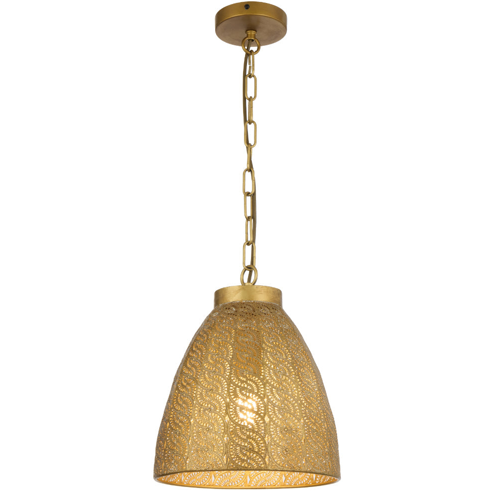 Aydin 28 Antique Brass Classic Dome Pendant