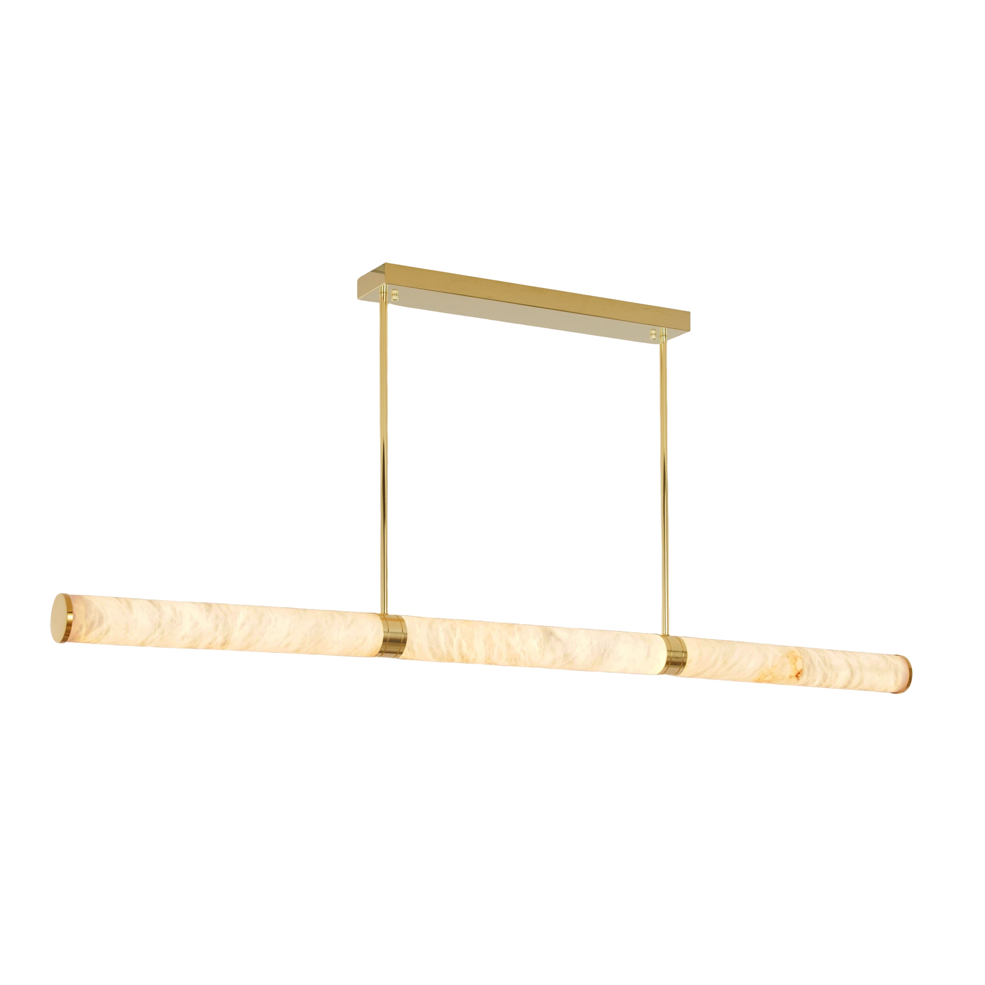 Bianca 1800 Gold with Alabaster Tri-Colour LED Linear Modern Pendant