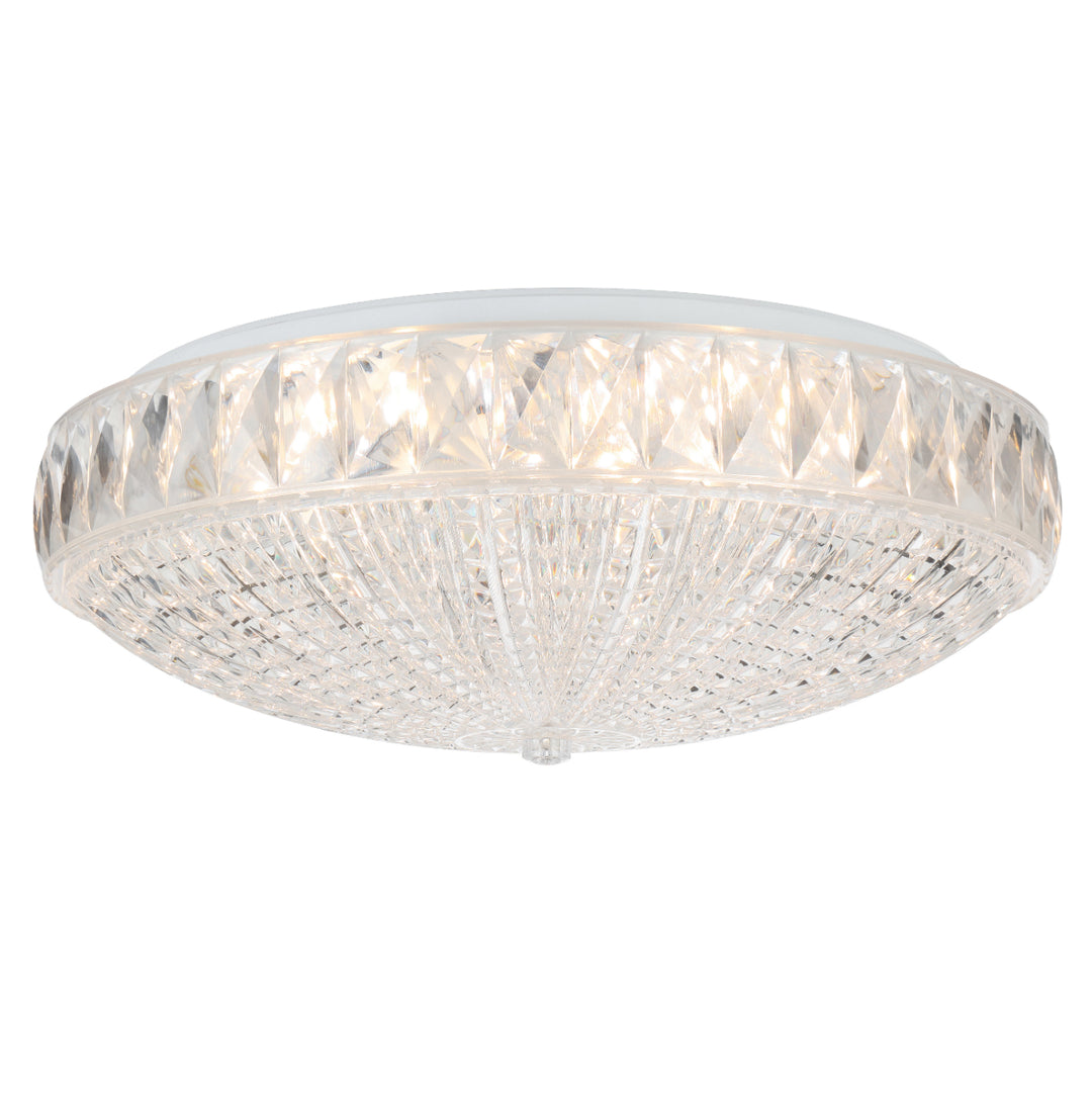 Elsee 40 Round Crystal-Look LED Tri-Colour 32w Oyster