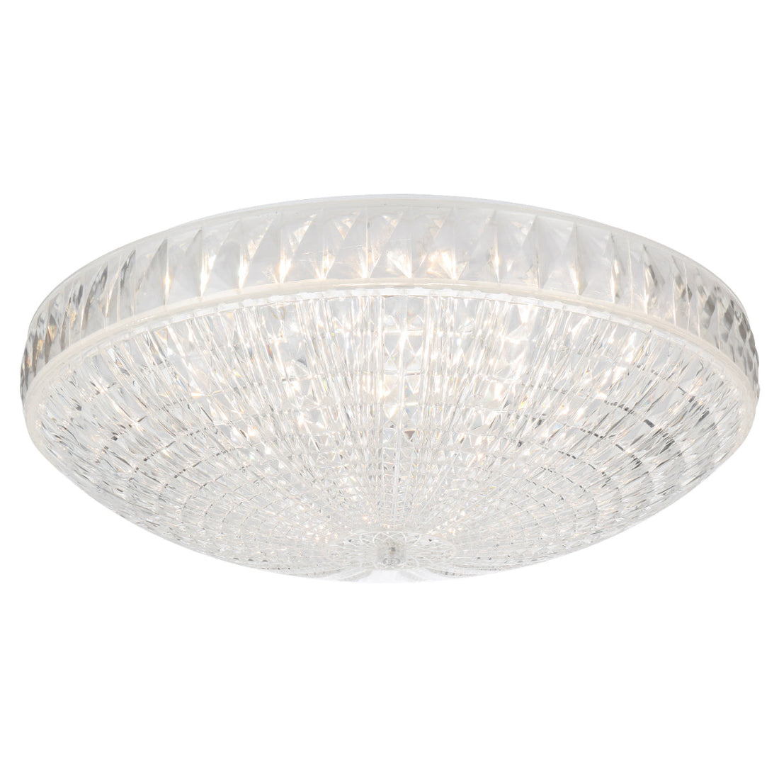 Elsee 50 Round Crystal-Look LED Tri-Colour 48w Oyster