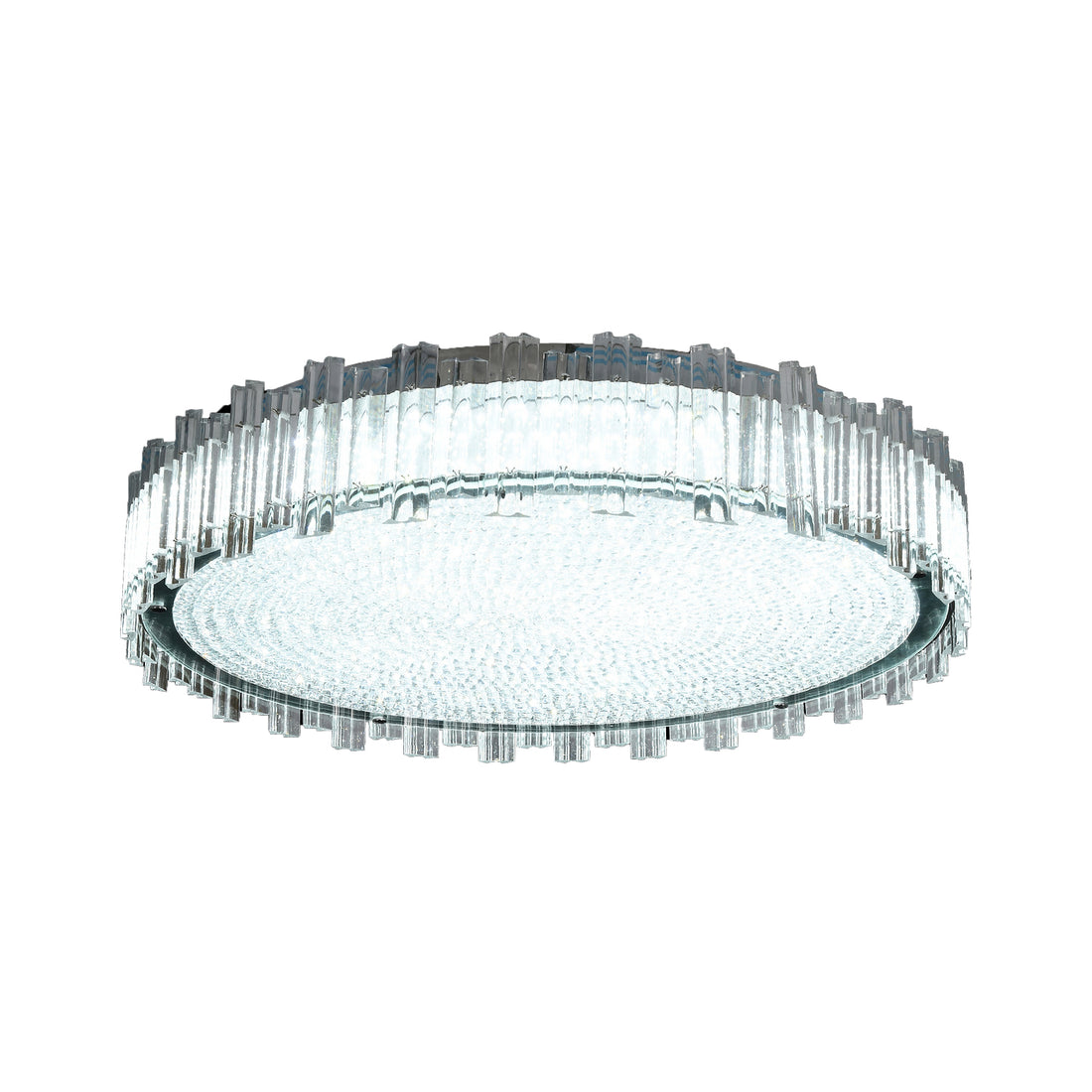 QL8011/300 Crystal Surround Round 300mm Remote Controlled Tri-Colour Ceiling Light