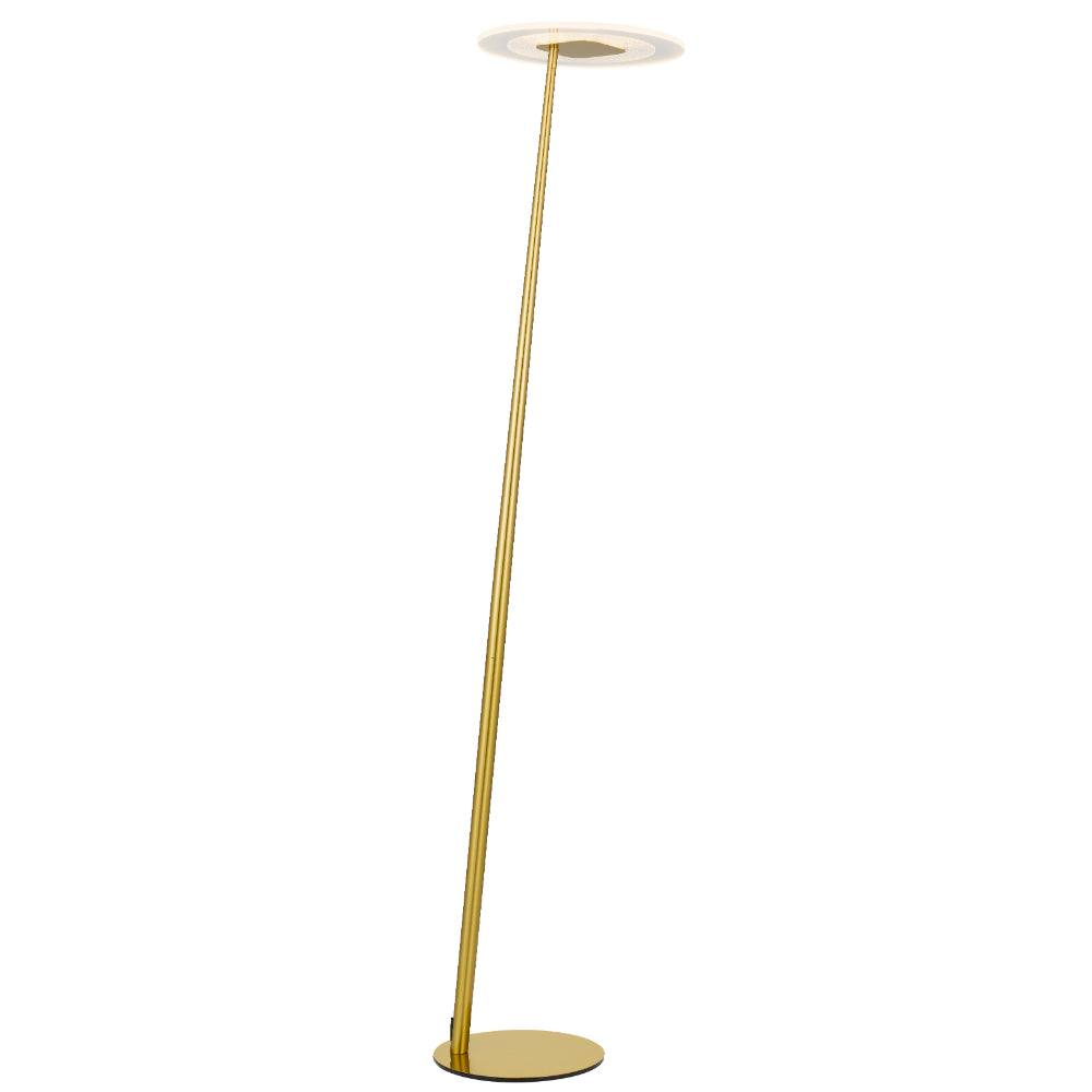 Faro Antique Gold Colour Contemporary LED  Floor Lamp