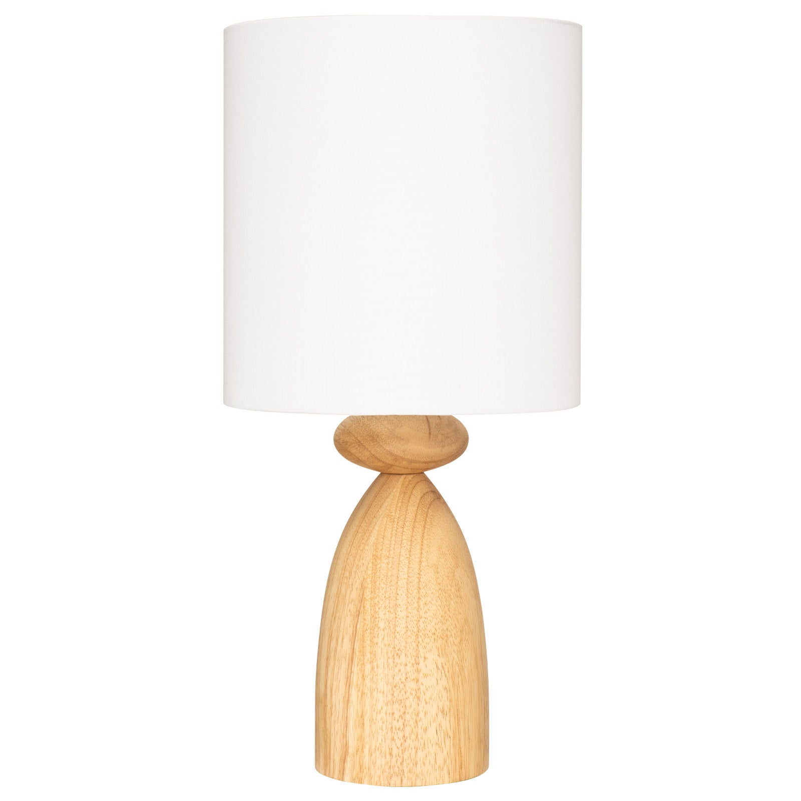 Flynn Timber and White Modern Table Lamp