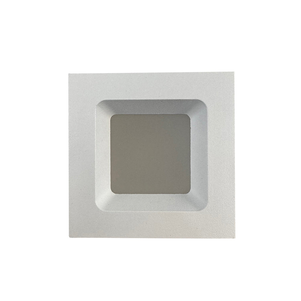 Helix White 3000k Recessed LED Wall Light