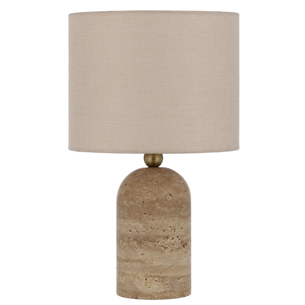 Livia Beige and Cream Modern Industrial Table Lamp