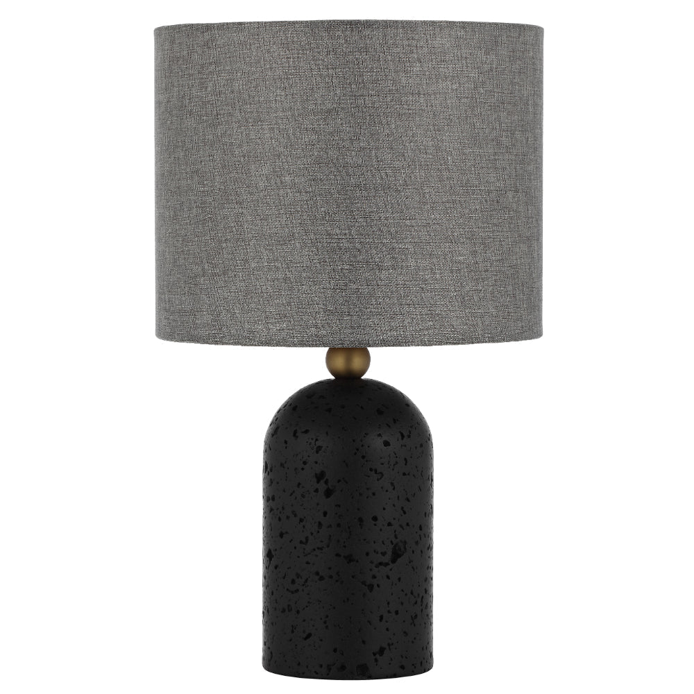 Livia Black and Dark Grey Modern Industrial Table Lamp