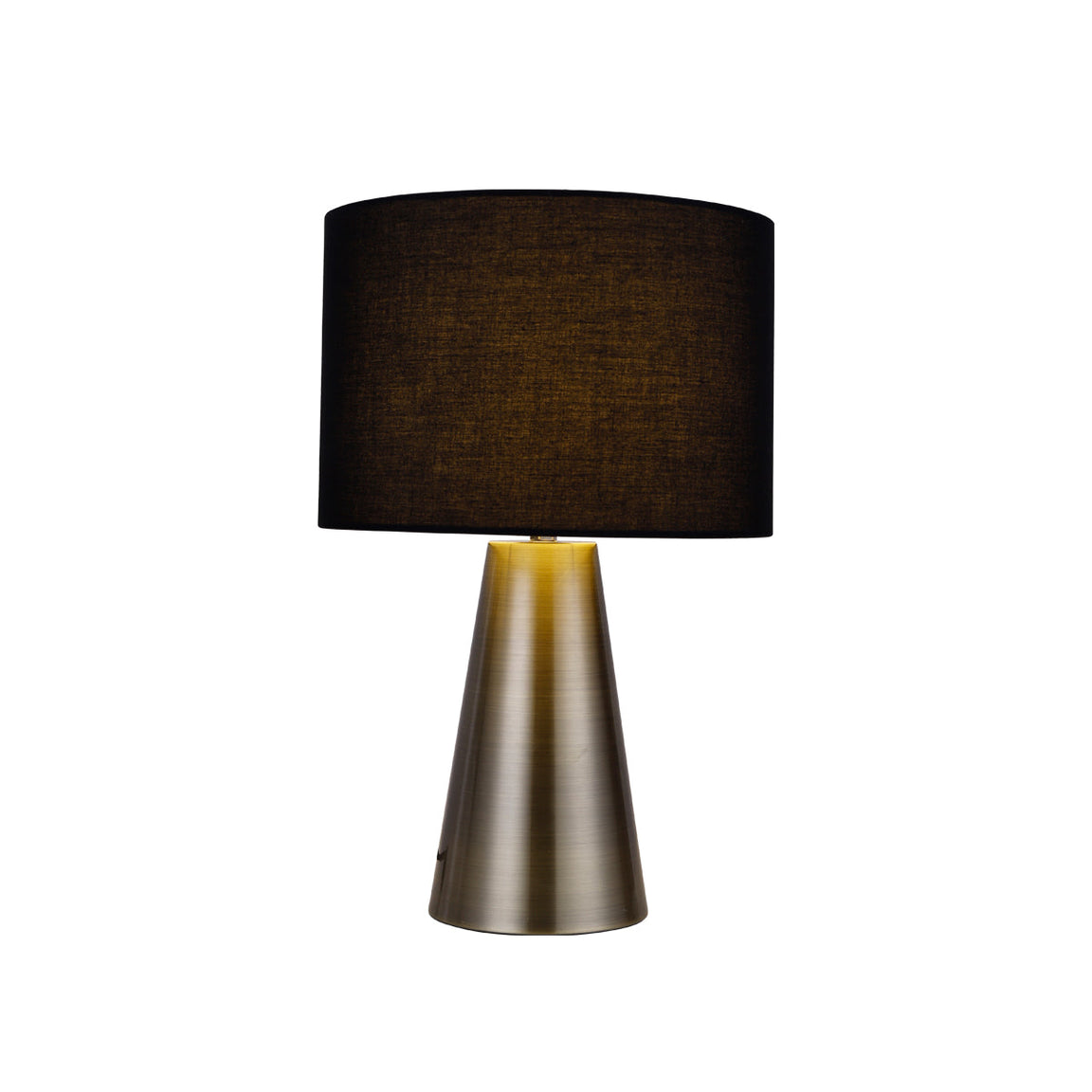Tayla Black and Antique Brass Contemporary Touch Lamp