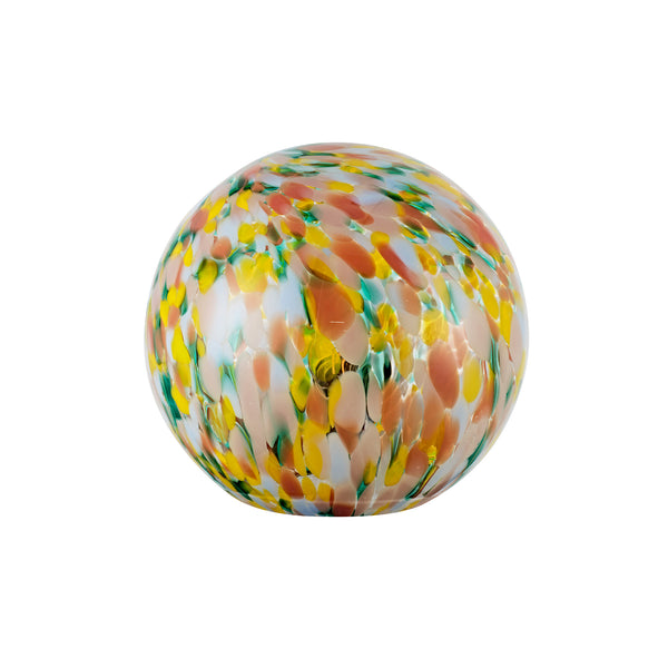 Lyra Multicolour Speckled Round Glass Table Lamp