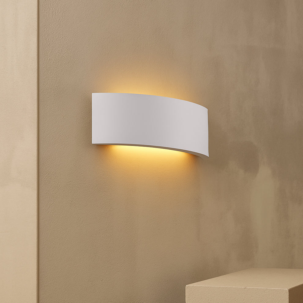 Kavik 2 Light Up and Down Plaster Modern Wall Sconce