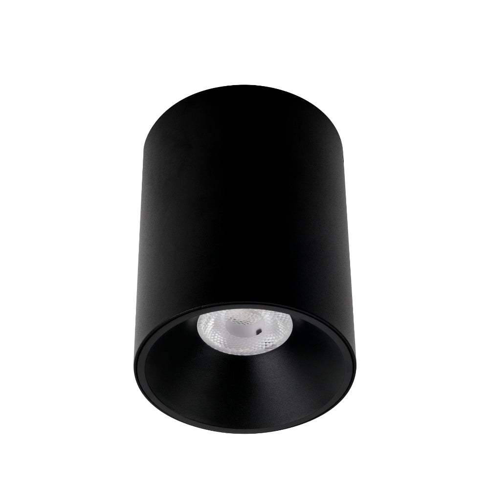 Oren 12w Black Tri-Colour Dimmable LED Surface Mounted Downlight