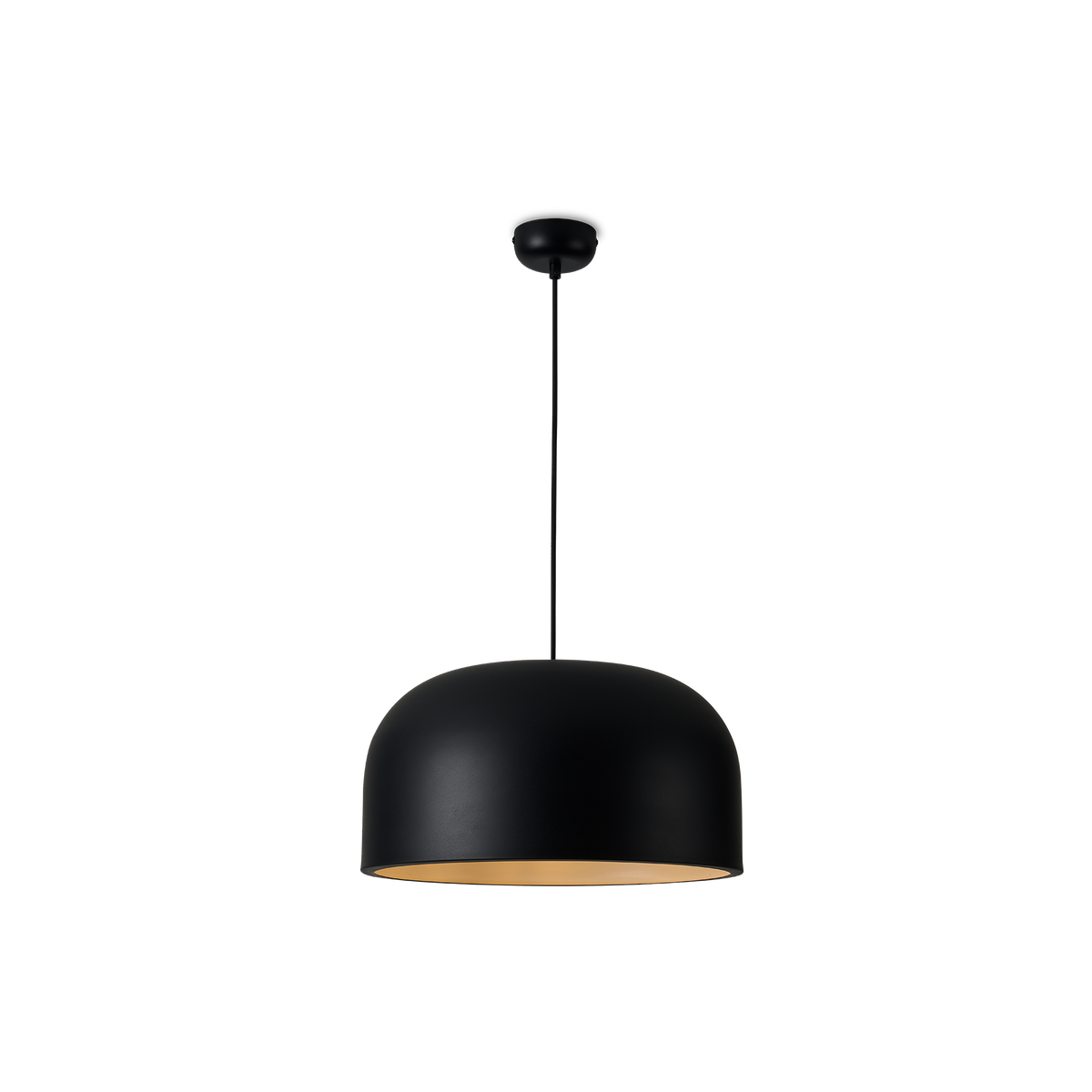 Oslo Black Small Rustic Dome Pendant