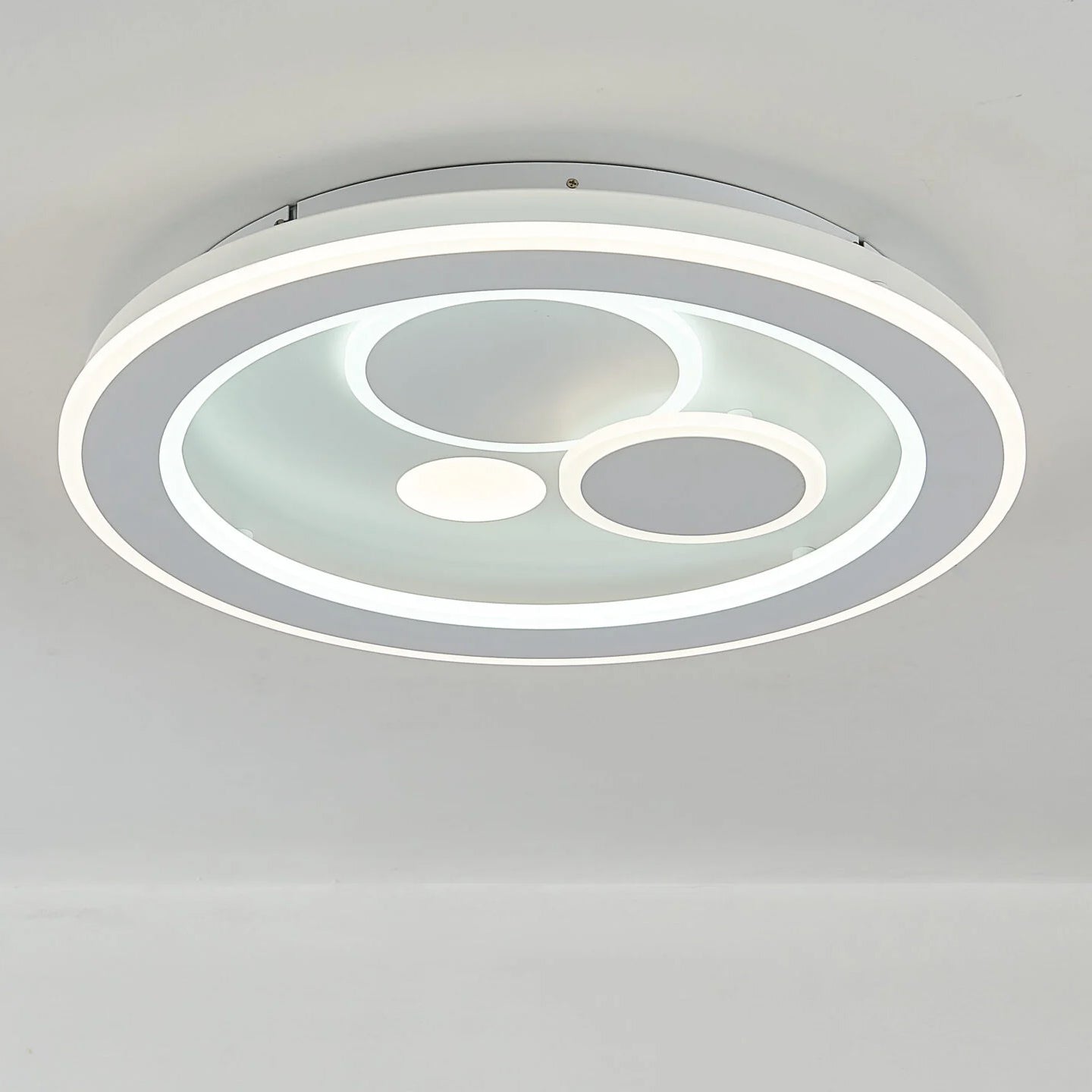 Santorini Round Small LED Dual Zone Tri-Colour 50w Oyster