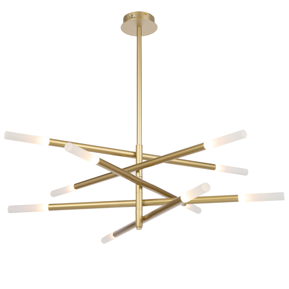 Pinta 10 Light Gold Warm White LED Modern Pendant