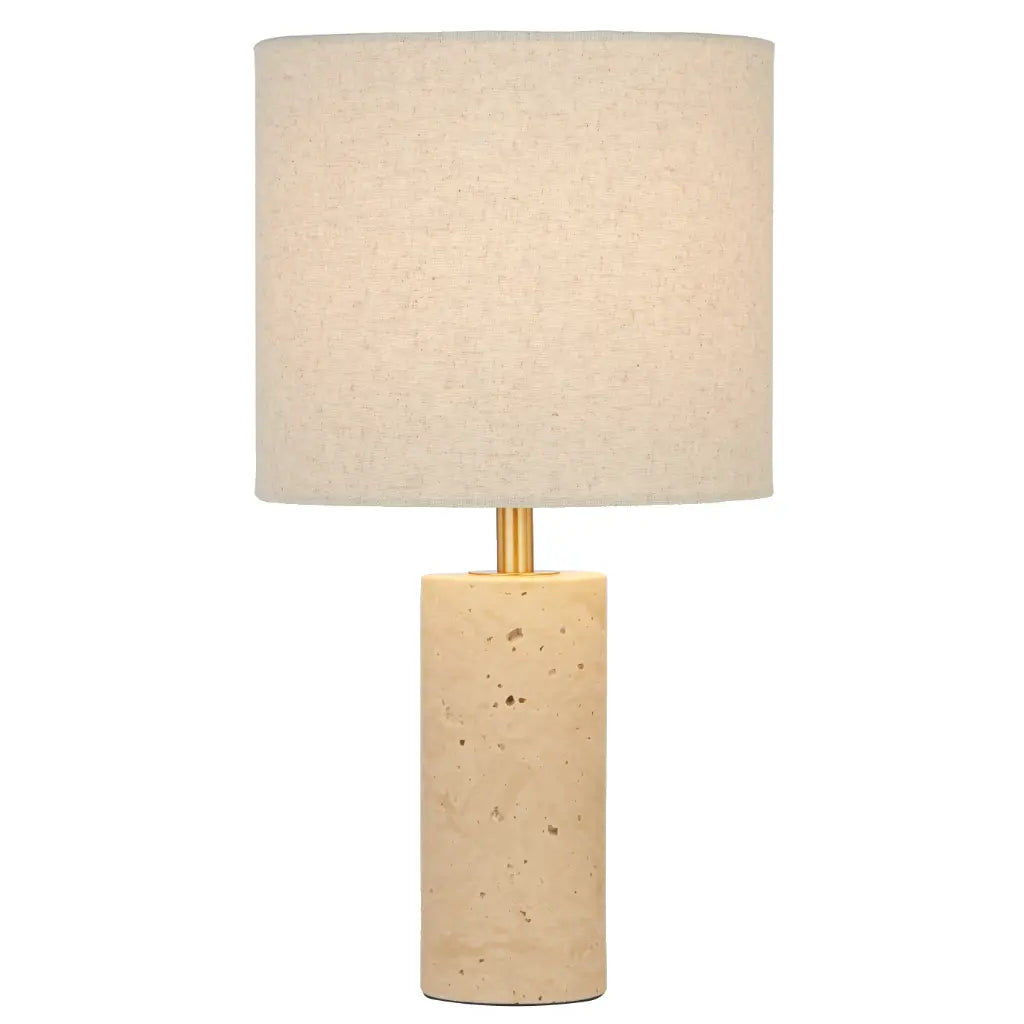 Polano Small Travertine Table Lamp