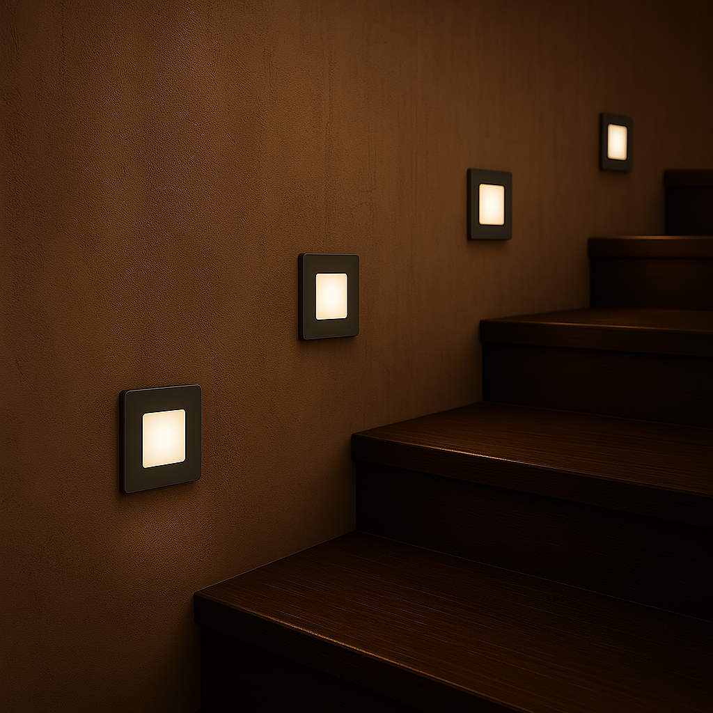 Stow Titan Square Tri-Colour Recessed LED Stair Fixture