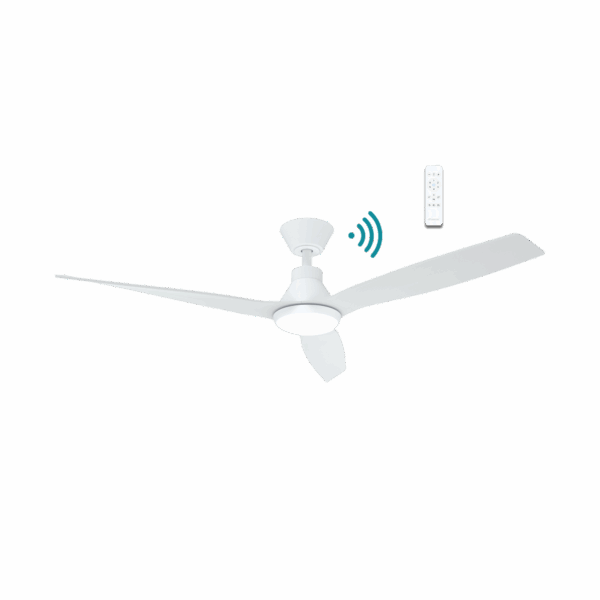 Triumph 52"/1320mm 3 Blade White with LED Light DC Motor Smart App Control Ceiling Fan