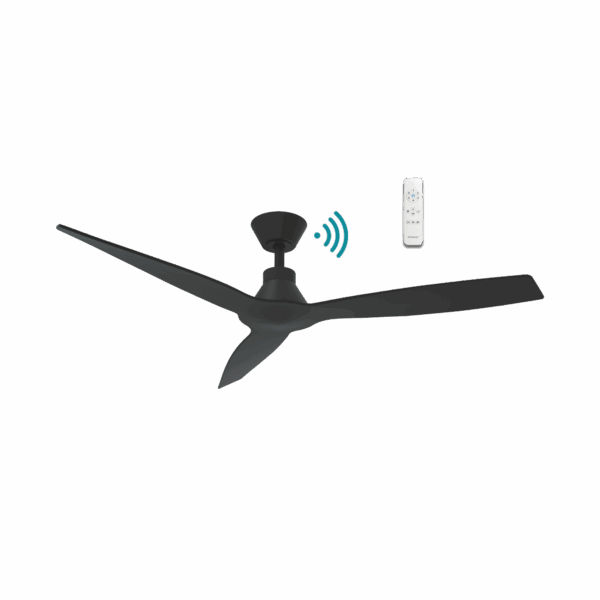 Triumph 52"/1320mm 3 Blade Black DC Motor Smart App Control Ceiling Fan