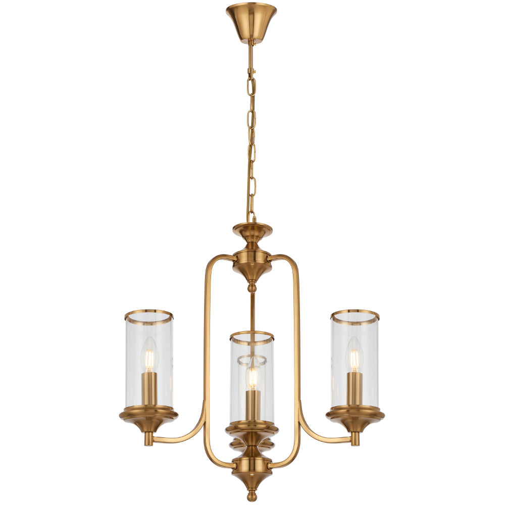 Velden 4 Light Copper Traditional Industrial Glass Pendant