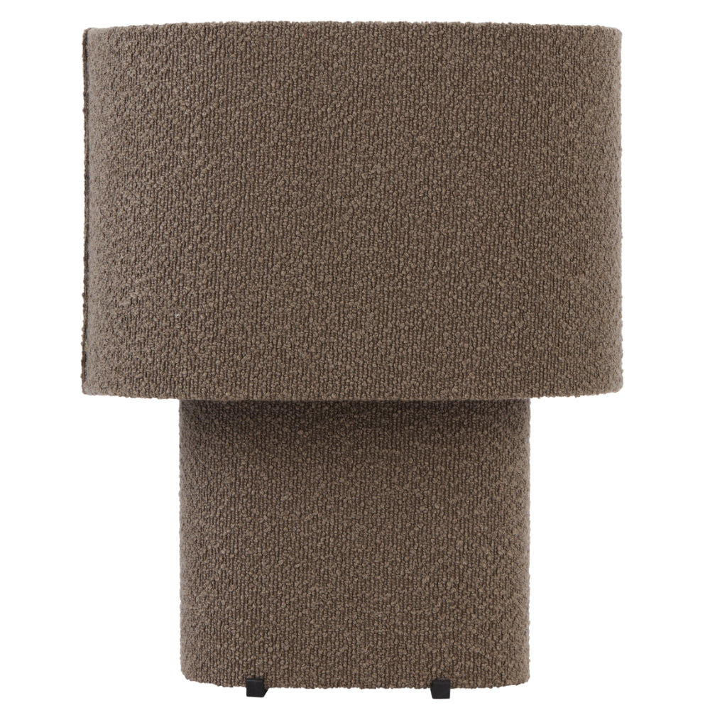 Verso Coffee Fabric Textured Modern Table Lamp