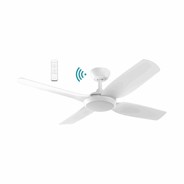 Viper 48"/1220mm 4 Blade White with LED Light DC Motor Smart App Control Ceiling Fan