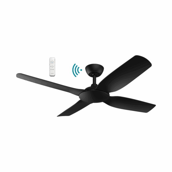 Viper 52"/1320mm 4 Blade Black DC Motor Smart App Control Ceiling Fan