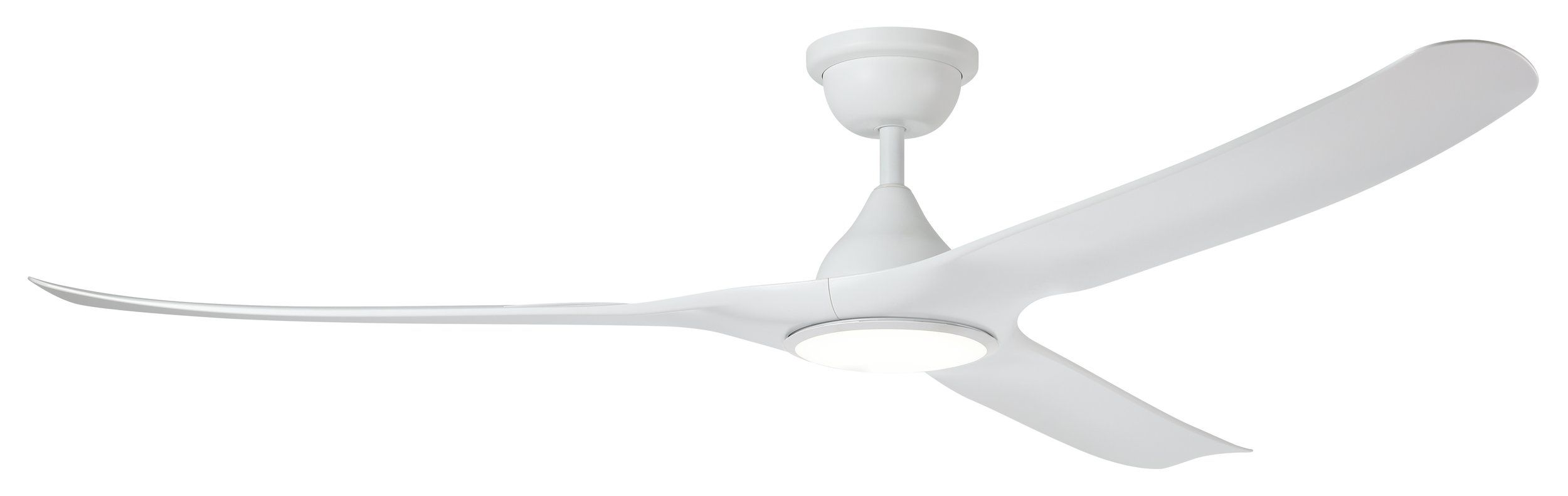 Tahiti 72"/1830mm 3 Blade White with LED Light DC Motor ABS Ceiling Fan