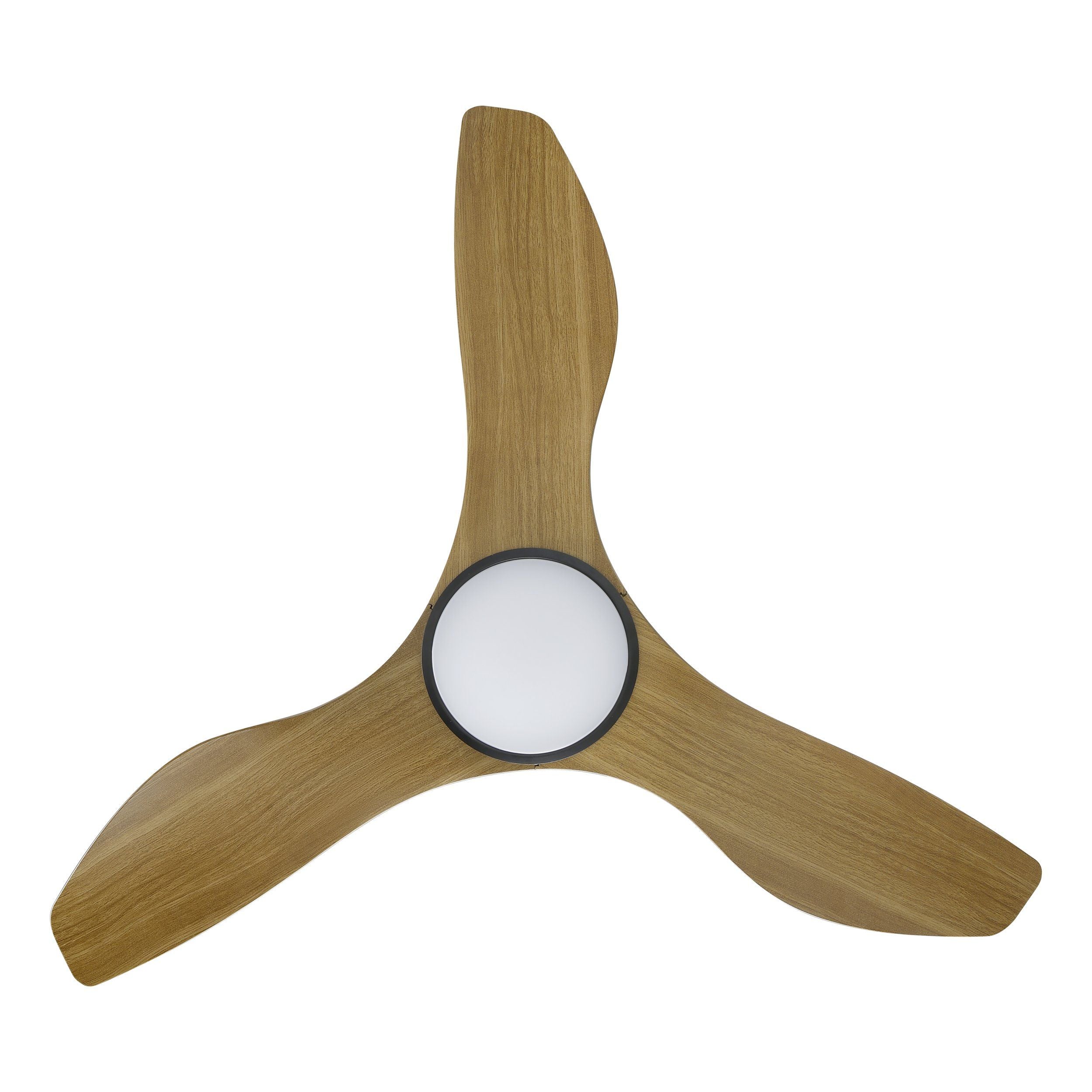 Surf 40"/1020mm 3 Blade Black and Teak with LED Light DC Motor ABS Ceiling Fan