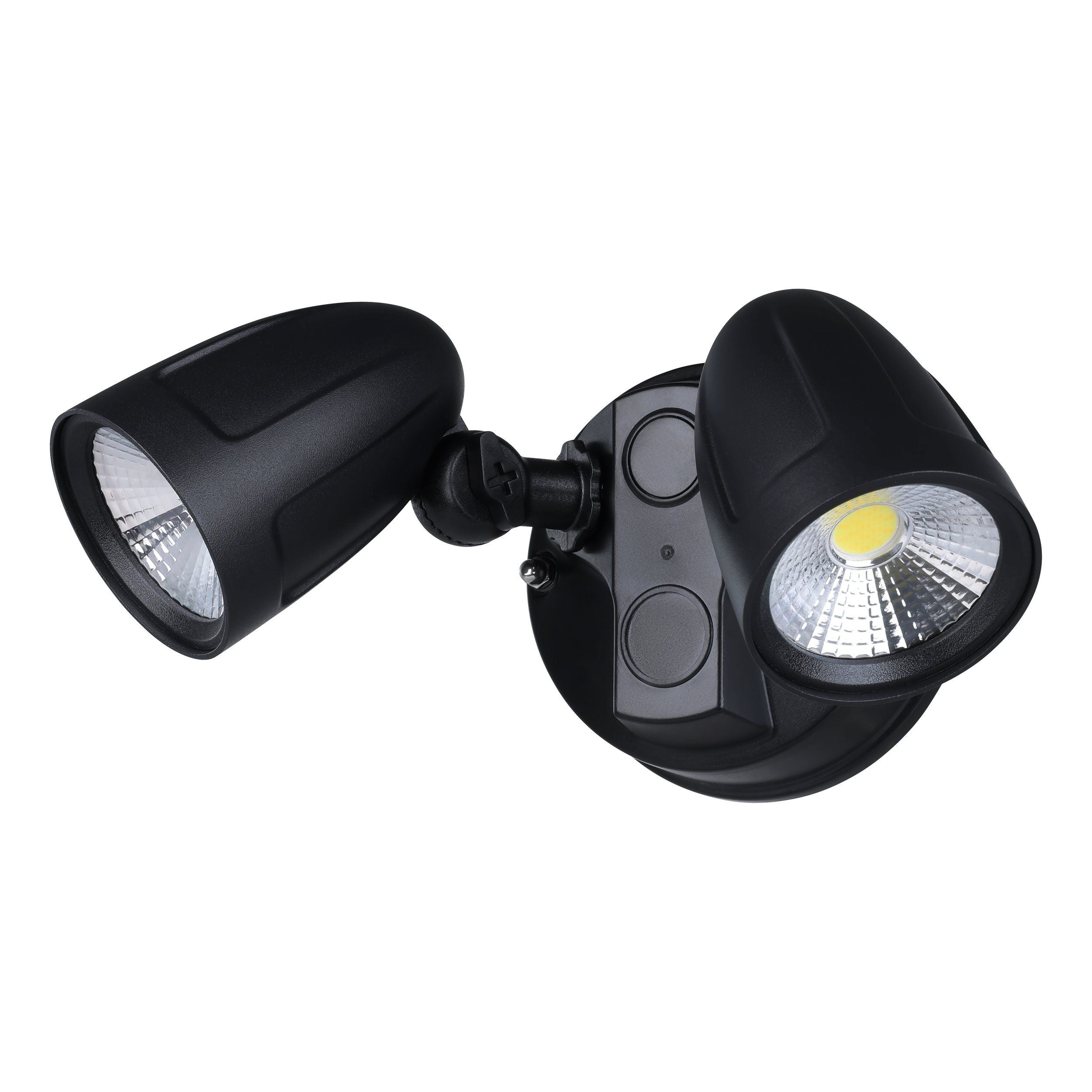 Chopper-2 2 Light Black Aluminium Exterior Security Spot Light