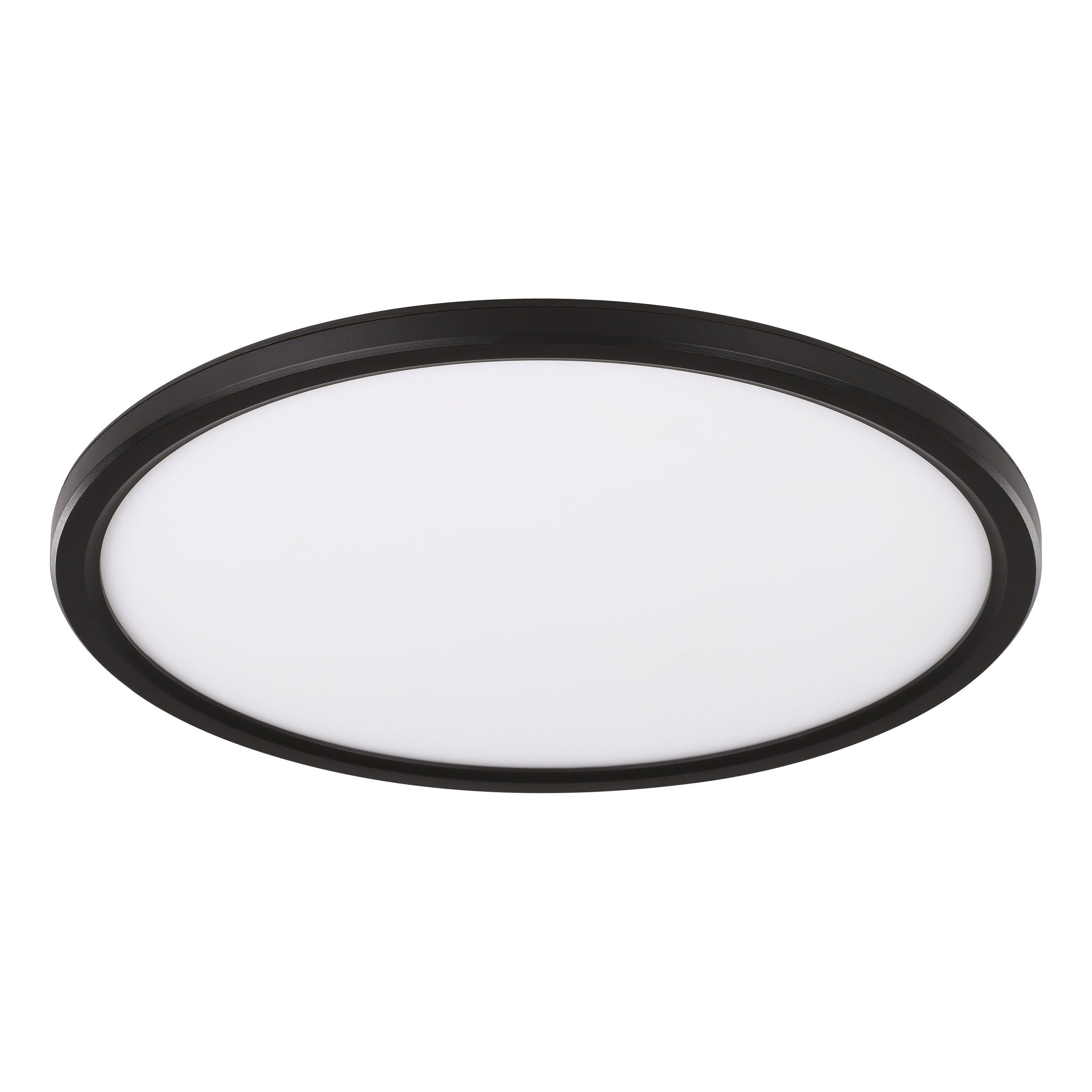 Romeo 24w Black Slimline Tri-colour LED Ceiling Oyster Light
