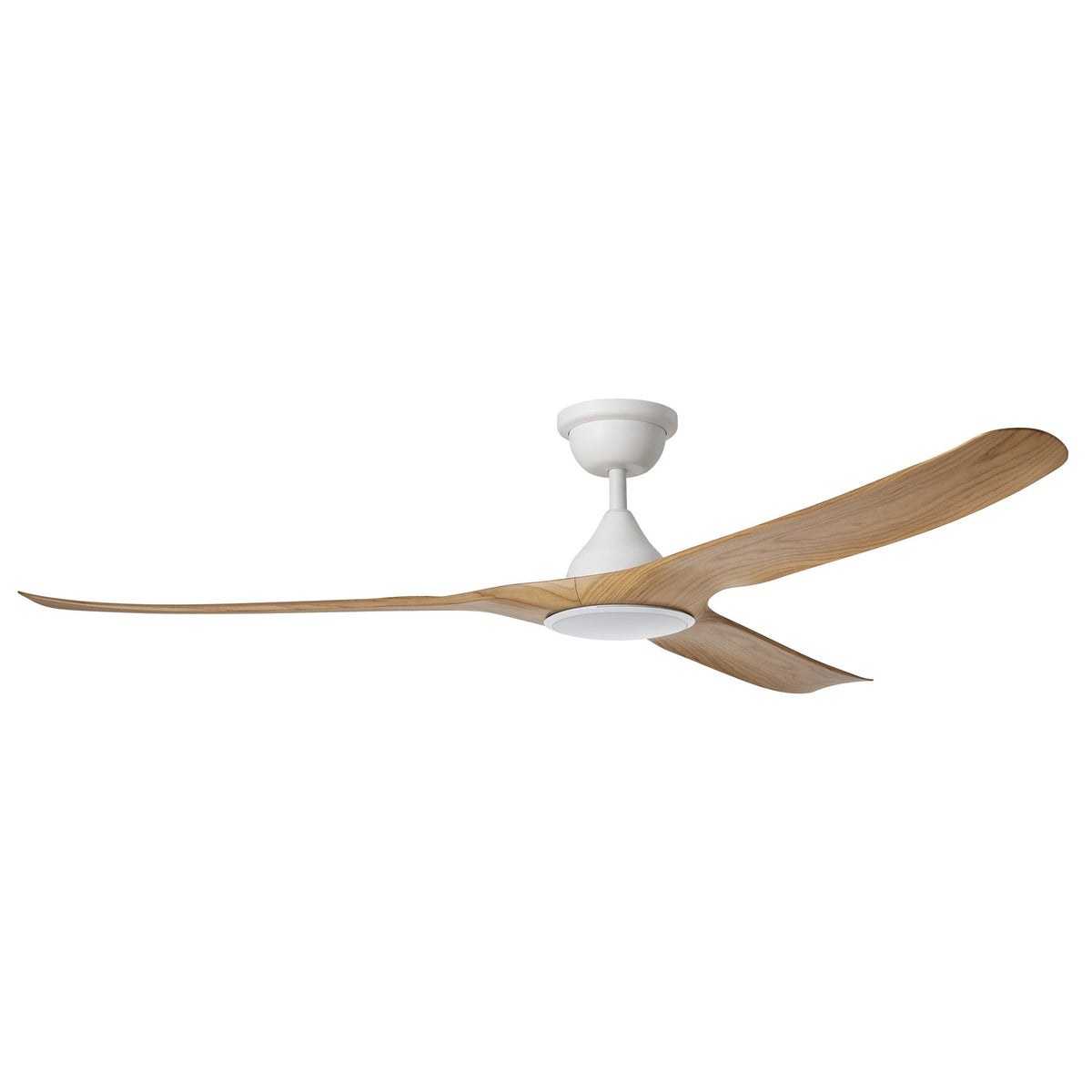 Tahiti 72"/1830mm 3 Blade White and Blackbutt with LED Light DC Motor ABS Ceiling Fan