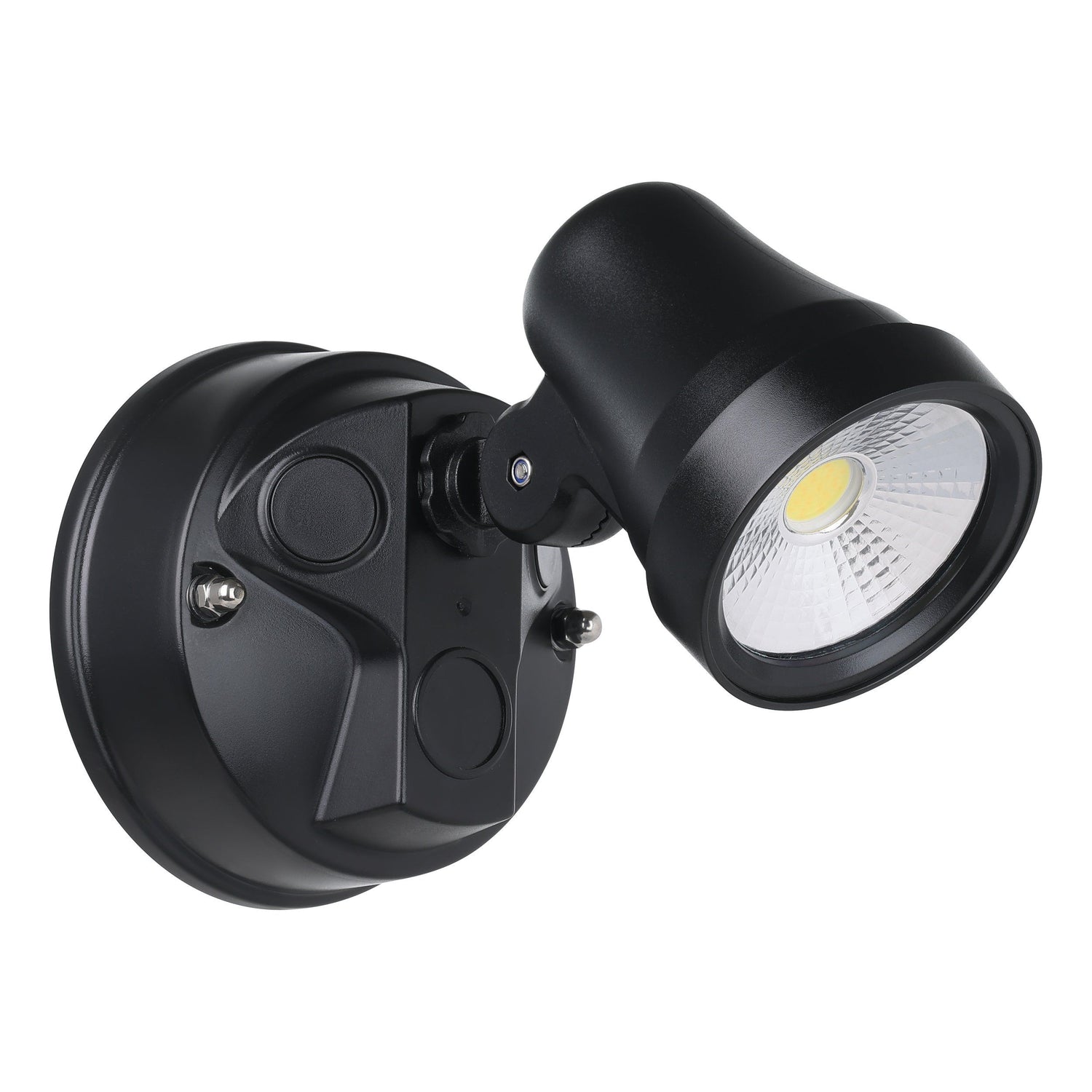 Coastguard 1 Light Black Tri-Colour Exterior Security Spot Light