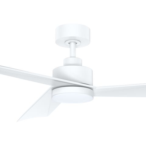 Bronte 52"/1320mm 3 Blade White with LED Light DC Motor Ceiling Fan