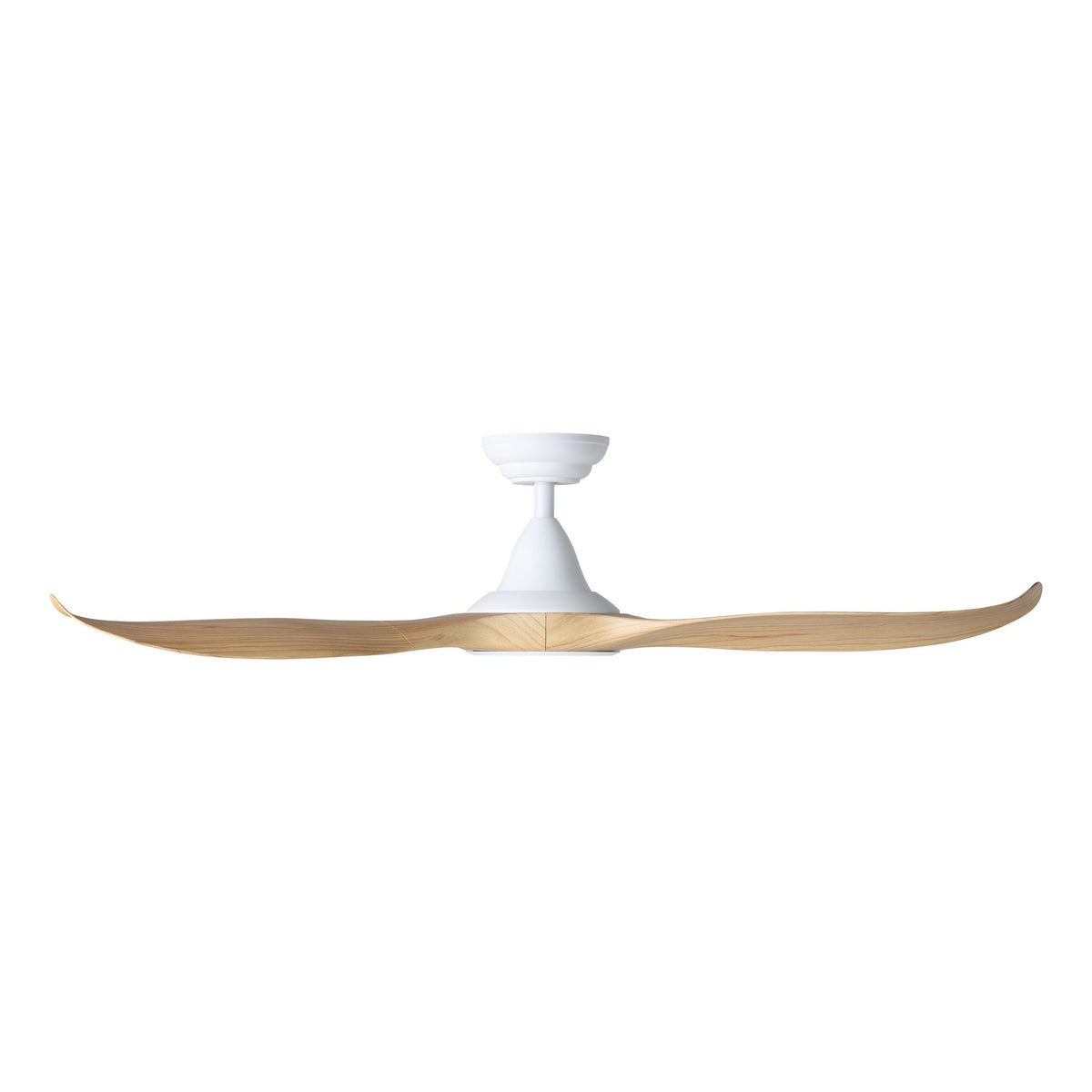 Noosa 52"/132cm Blackbutt and White DC Motor Ceiling Fan