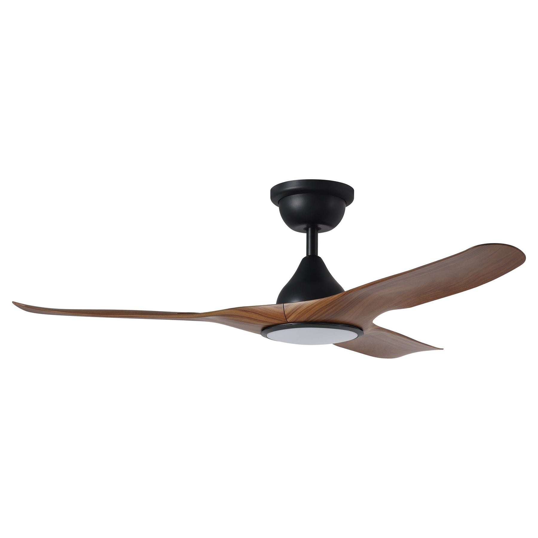 Tahiti 52"/1320mm 3 Blade Black and Teak with LED Light DC Motor ABS Ceiling Fan