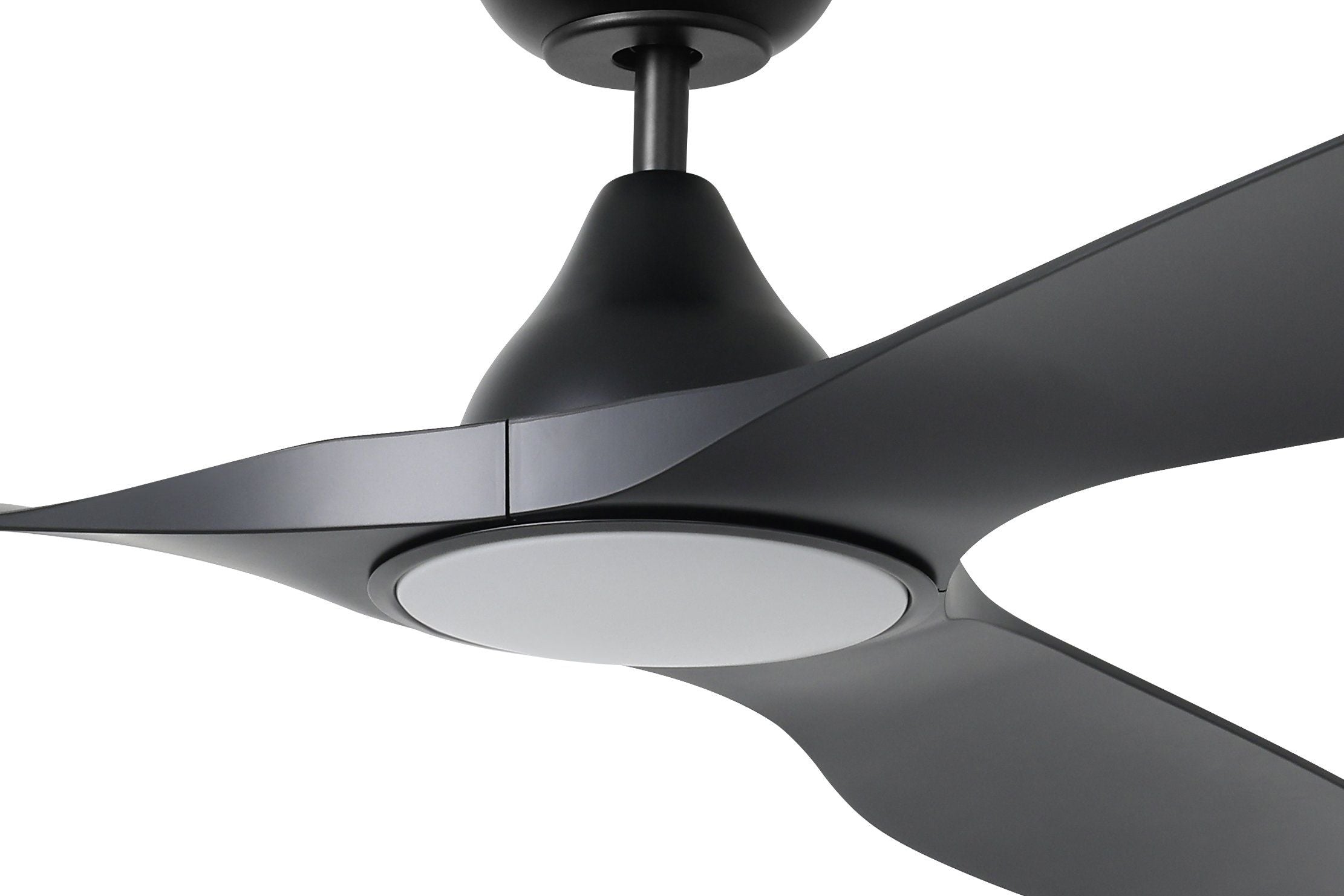 Surf 72"/1829mm 3 Blade Black with LED DC Motor ABS Ceiling Fan