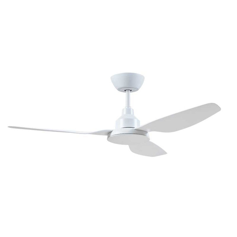 Glacier 48"/1200mm 3 Blade White with LED DC Motor Glass Fibre Composite Ceiling Fan