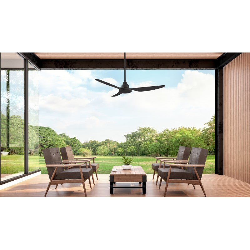 Glacier 56"/1400mm 3 Blade Black DC Motor Glass Fibre Composite Ceiling Fan