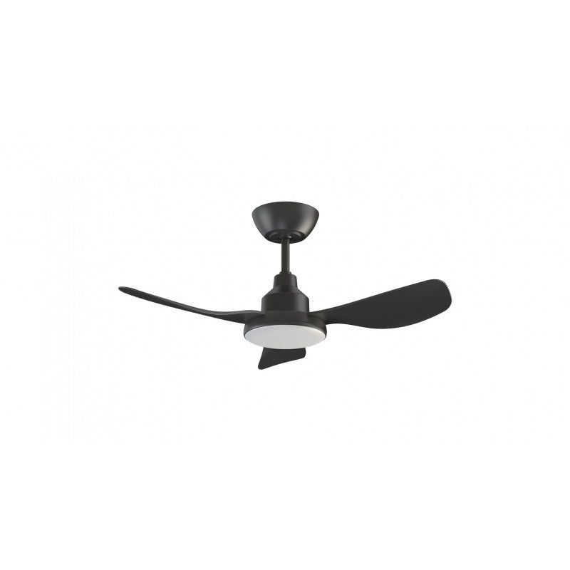 Glacier 36"/900mm 3 Blade Black with LED Light DC Motor Glass Fibre Composite Ceiling Fan