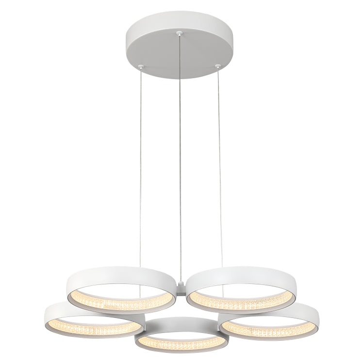 Olympus 5 Light White Ring LED Tri-Colour Pendant