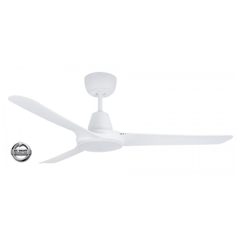 Spyda EC 50"/1250mm 3 Blade White with LED Light EC Motor with WIFI App Control Ceiling Fan