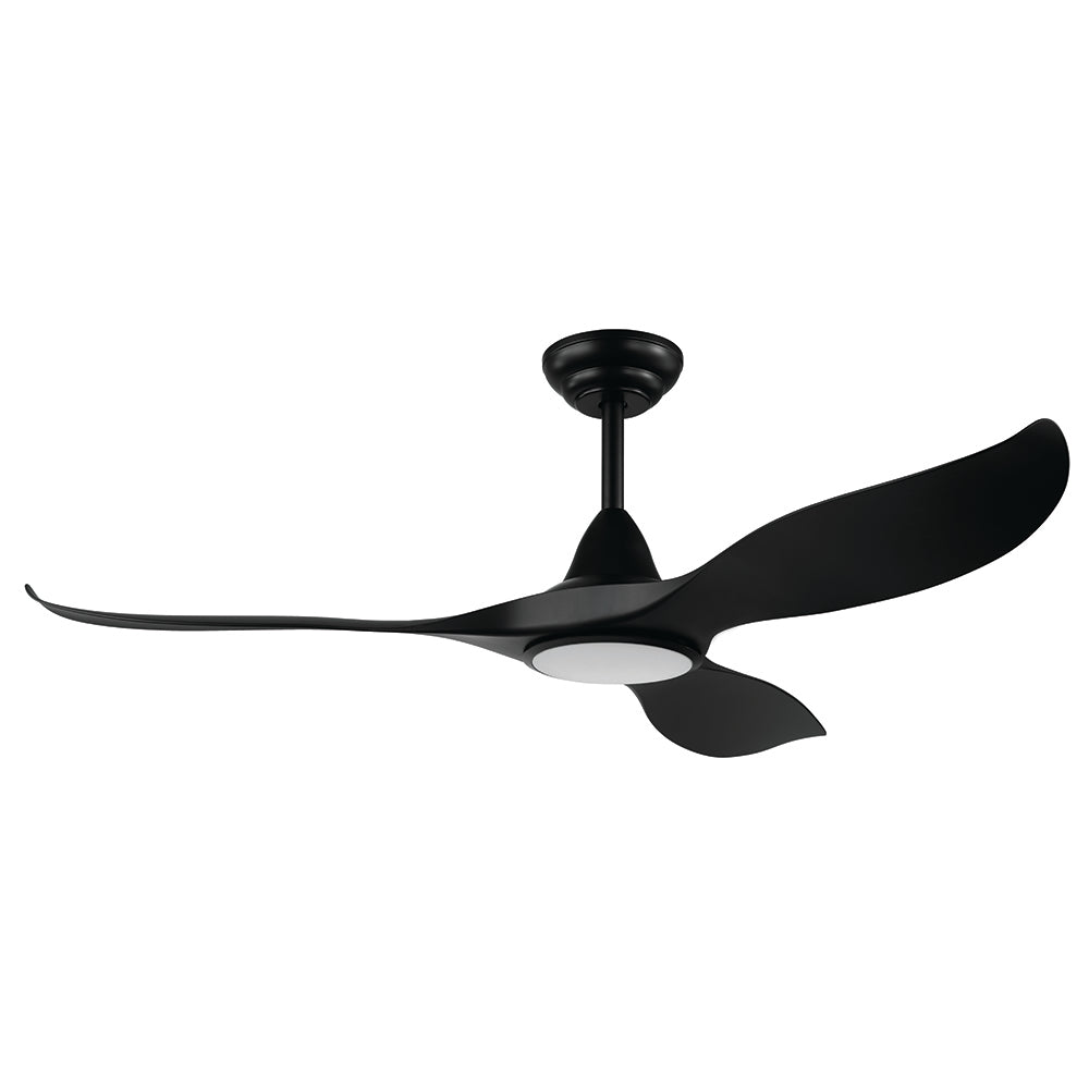 Noosa 52"/132cm Black DC Motor Ceiling Fan with LED Light