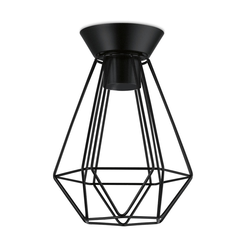 Tarbes Small DIY Black Cage Batten Fix