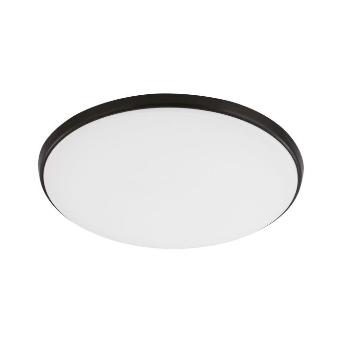 Ollie 28w White and Black Tri Colour LED Flush Ceiling Oyster