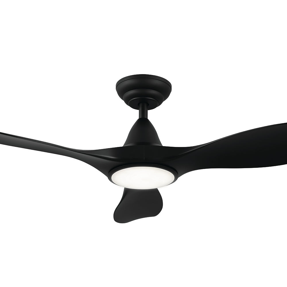 Noosa 46"/117cm Black LED Light DC Motor Ceiling Fan
