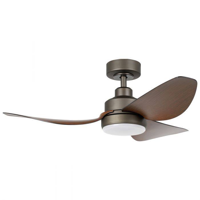 Torquay 42&quot;/1070mm 3 Blade Oil-Rubbed Bronze and Koa with LED Light DC Motor ABS Ceiling Fan