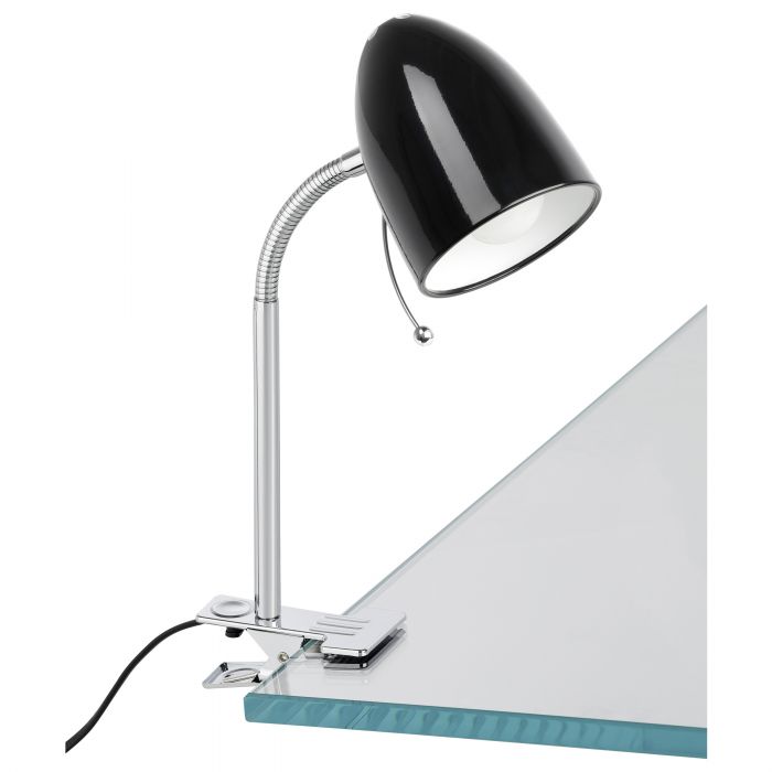 Lara Clamp Lamp Black Modern Desk Task Lamp